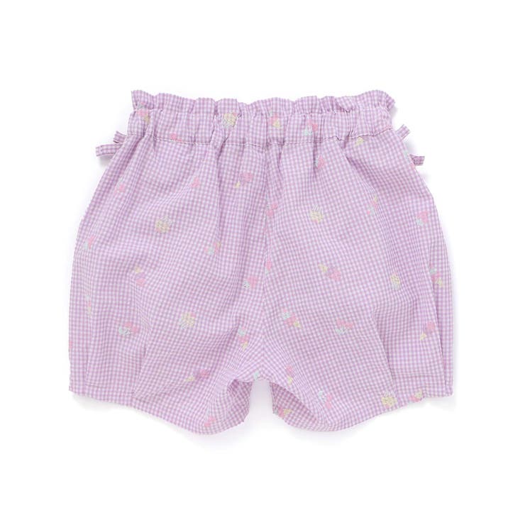 カラフルスイーツ刺しゅう風発泡プリント柄サイドリボン裾タックショートパンツ | SLAP SLIP | 詳細画像9 