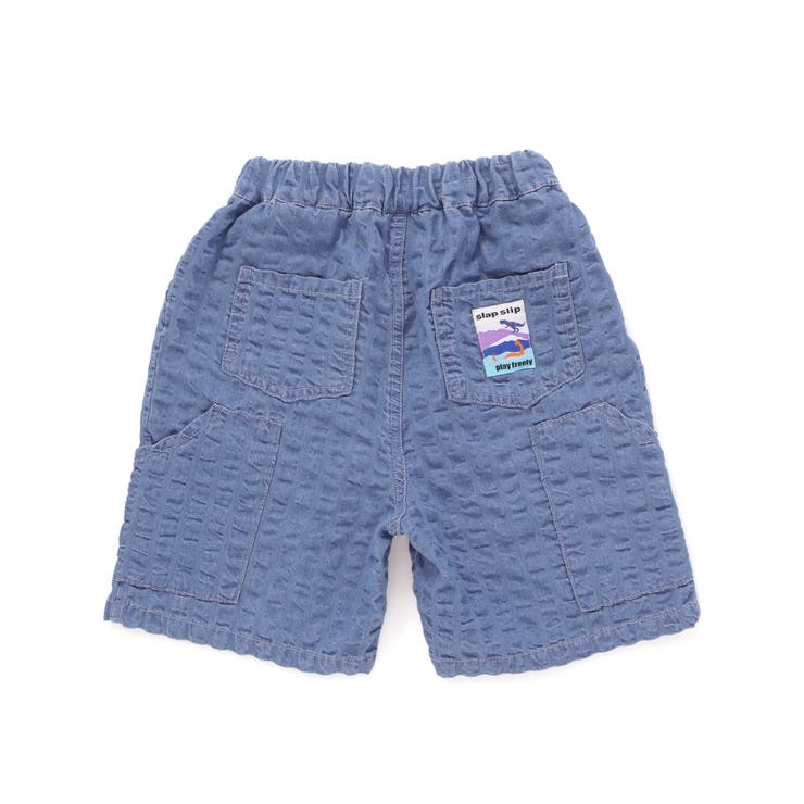 サイドポケットポコポコサッカーデニムハーフパンツ(80~130cm) | SLAP SLIP | 詳細画像15 