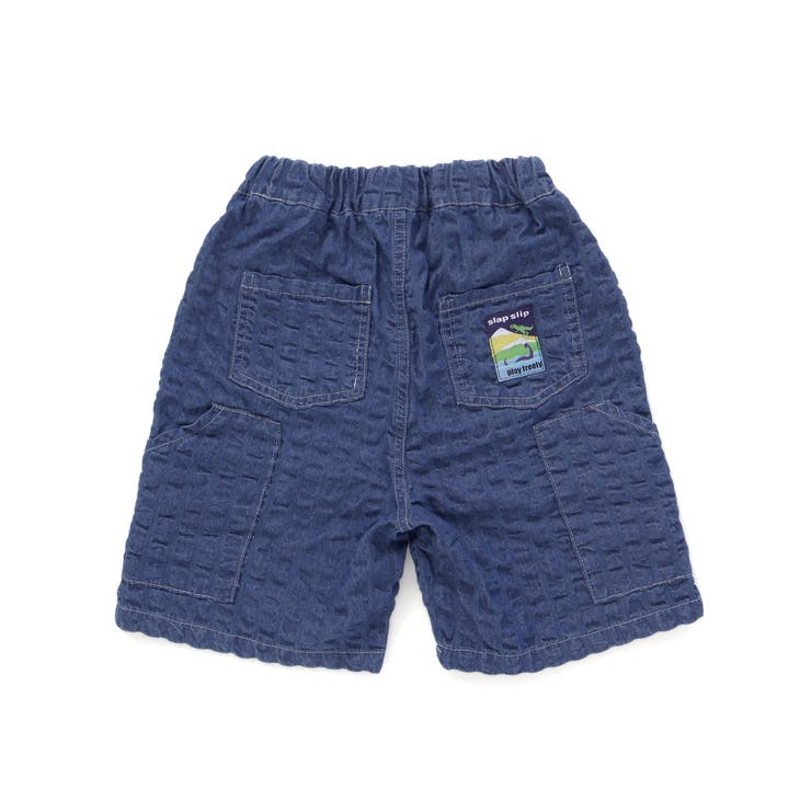 サイドポケットポコポコサッカーデニムハーフパンツ(80~130cm) | SLAP SLIP | 詳細画像6 