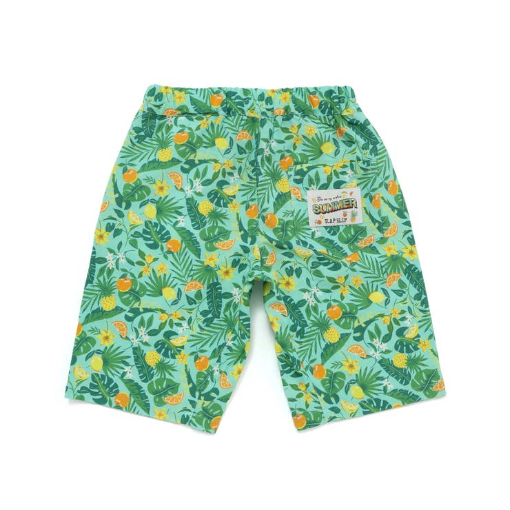 【お揃い 接触冷感】はたらくくるまフルーツボタニカル総柄ハーフパンツ(80~13… | SLAP SLIP | 詳細画像12 