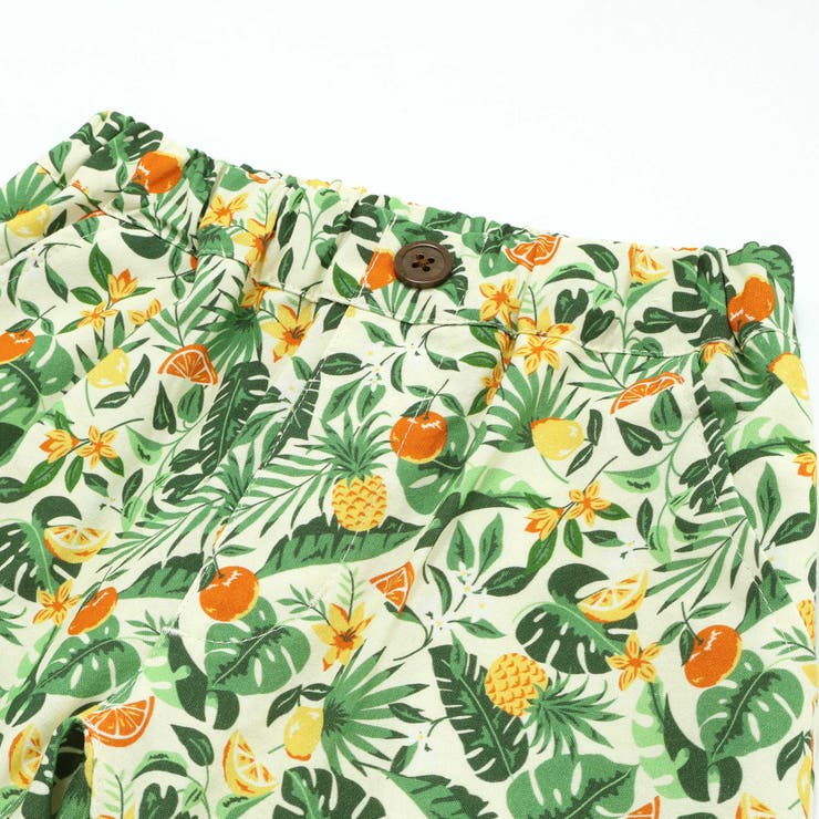 【お揃い 接触冷感】はたらくくるまフルーツボタニカル総柄ハーフパンツ(80~13… | SLAP SLIP | 詳細画像16 