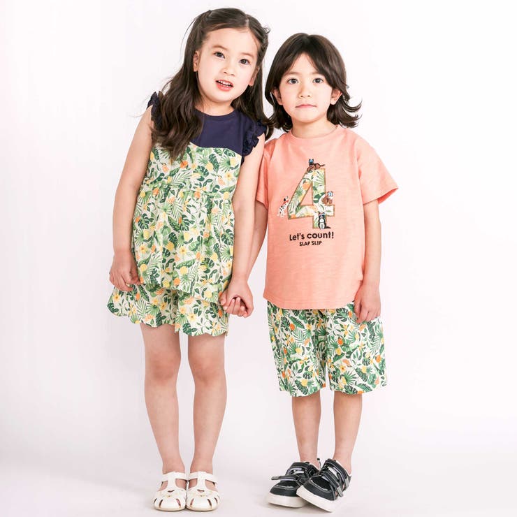 【お揃い 接触冷感】はたらくくるまフルーツボタニカル総柄ハーフパンツ(80~13… | SLAP SLIP | 詳細画像24 