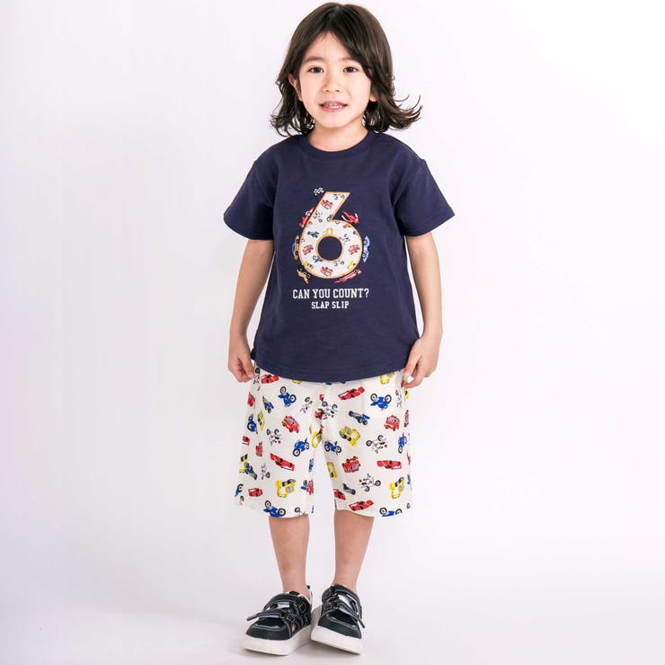 【お揃い 接触冷感】はたらくくるまフルーツボタニカル総柄ハーフパンツ(80~13… | SLAP SLIP | 詳細画像5 