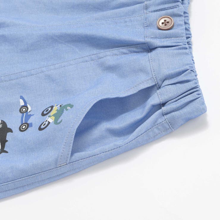 【らくのび 接触冷感】ポケットプリント選べるカラフルツイルハーフパンツ(80~1… | SLAP SLIP | 詳細画像11 