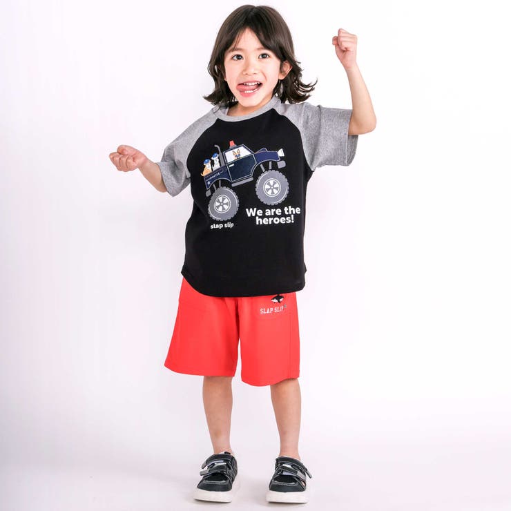 【らくのび 接触冷感】ポケットプリント選べるカラフルツイルハーフパンツ(80~1… | SLAP SLIP | 詳細画像3 