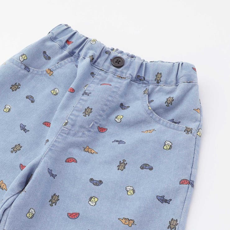 ツイルデニム総柄プリントハーフパンツ(80~130cm) | SLAP SLIP | 詳細画像11 