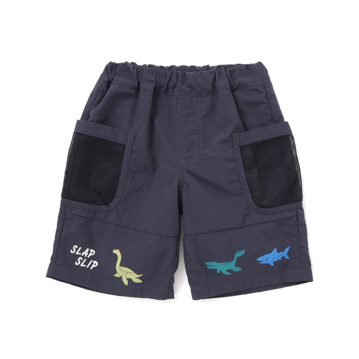 恐竜総柄メッシュポケットハーフパンツ | SLAP SLIP | 詳細画像5 