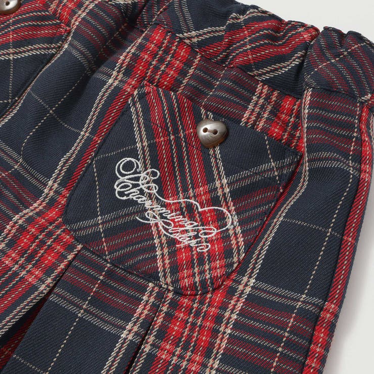 【お揃い】チェック前ポケットタックスカパン(90~130cm) | SLAP SLIP | 詳細画像11 