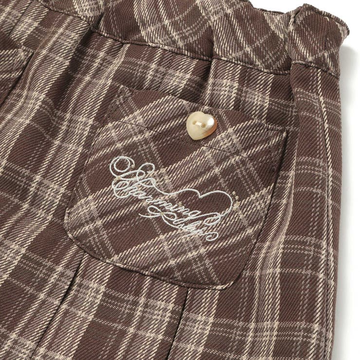 【お揃い】チェック前ポケットタックスカパン(90~130cm) | SLAP SLIP | 詳細画像15 