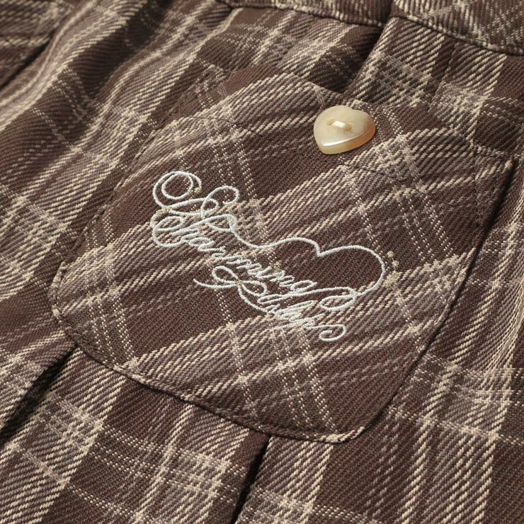 【お揃い】チェック前ポケットタックスカパン(90~130cm) | SLAP SLIP | 詳細画像17 