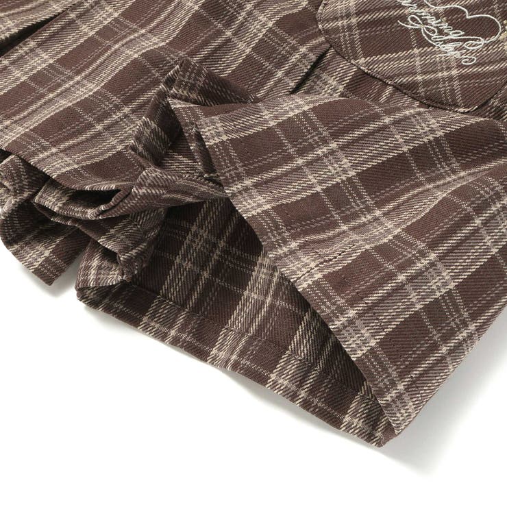 【お揃い】チェック前ポケットタックスカパン(90~130cm) | SLAP SLIP | 詳細画像19 