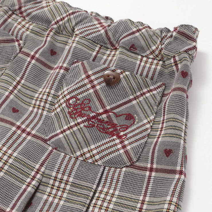 【お揃い】チェック前ポケットタックスカパン(90~130cm) | SLAP SLIP | 詳細画像8 