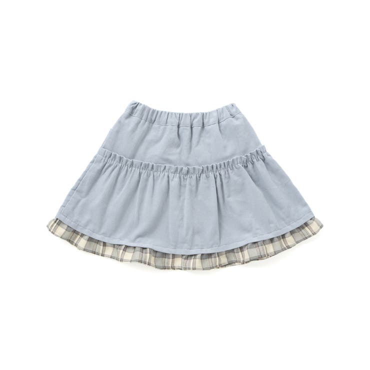 コーデュロイ×チェックレイヤードスカパン(90~130cm) | SLAP SLIP | 詳細画像8 