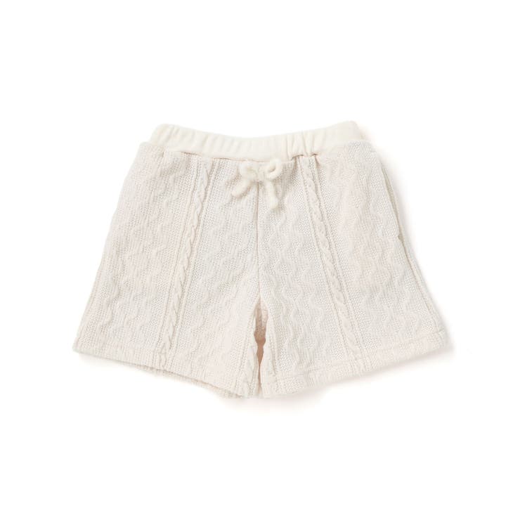 ウサギネコアニマルふわふわボアポケットケーブルニットショートパンツ(90~130… | SLAP SLIP | 詳細画像10 