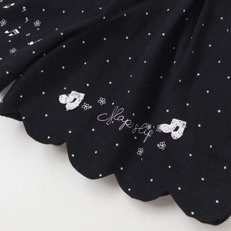 キラキラプリント裾スカラップリボン付きショートパンツ(90~130cm) | SLAP SLIP | 詳細画像7 