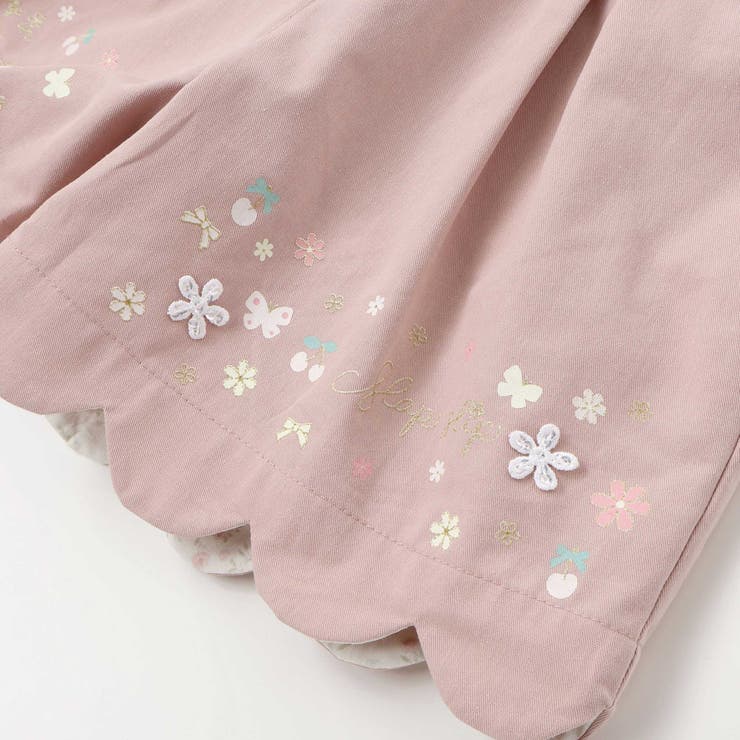 キラキラプリント裾スカラップリボン付きショートパンツ(90~130cm) | SLAP SLIP | 詳細画像10 