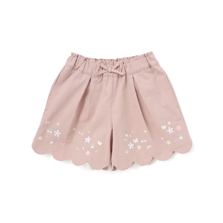 キラキラプリント裾スカラップリボン付きショートパンツ(90~130cm) | SLAP SLIP | 詳細画像7 