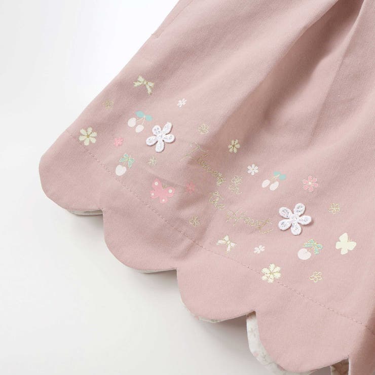 キラキラプリント裾スカラップリボン付きショートパンツ(90~130cm) | SLAP SLIP | 詳細画像9 