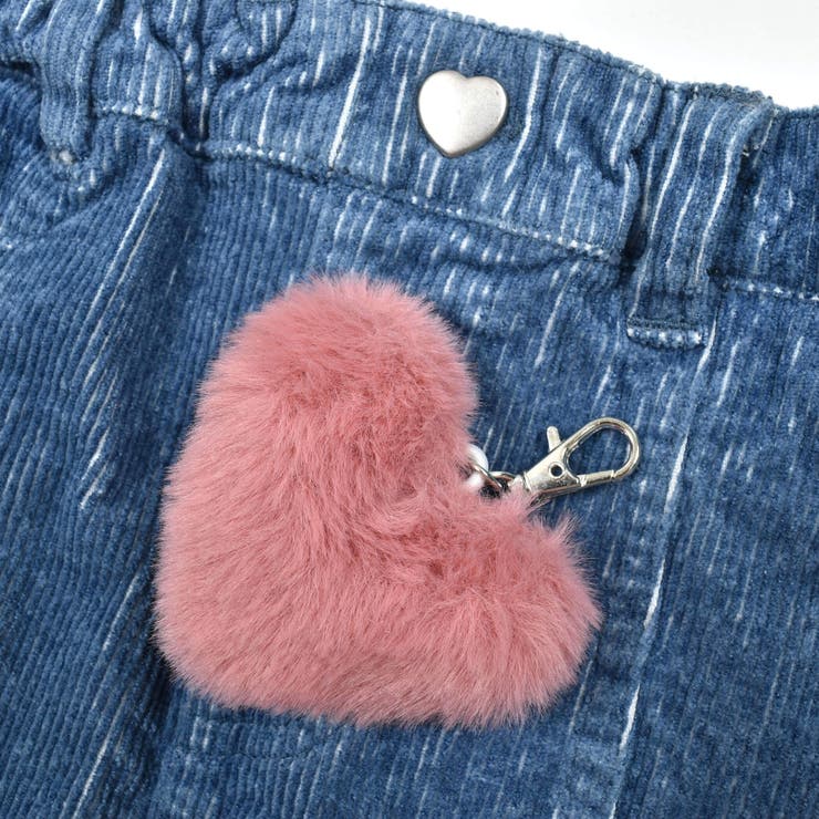 【お揃い】ハートチャーム付きデニムコールテン台形スカート(90~130cm) | SLAP SLIP | 詳細画像21 