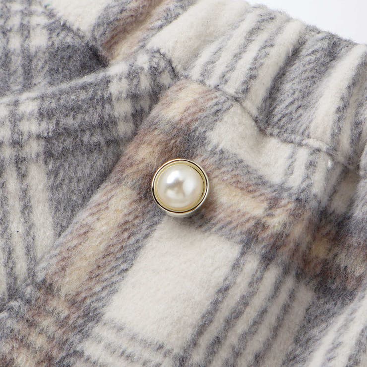 【お揃い】ファー切替チェック台形スカート(90~130cm) | SLAP SLIP | 詳細画像12 