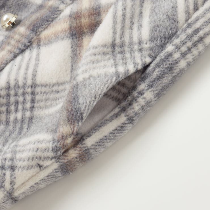 【お揃い】ファー切替チェック台形スカート(90~130cm) | SLAP SLIP | 詳細画像13 