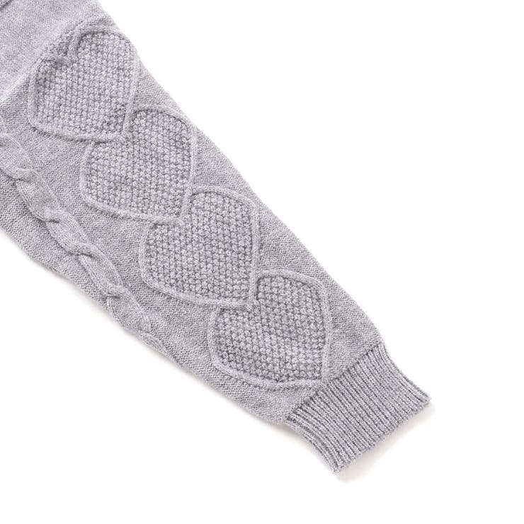 編み込みリボンハート柄 襟付きニットトップス | SLAP SLIP | 詳細画像12 