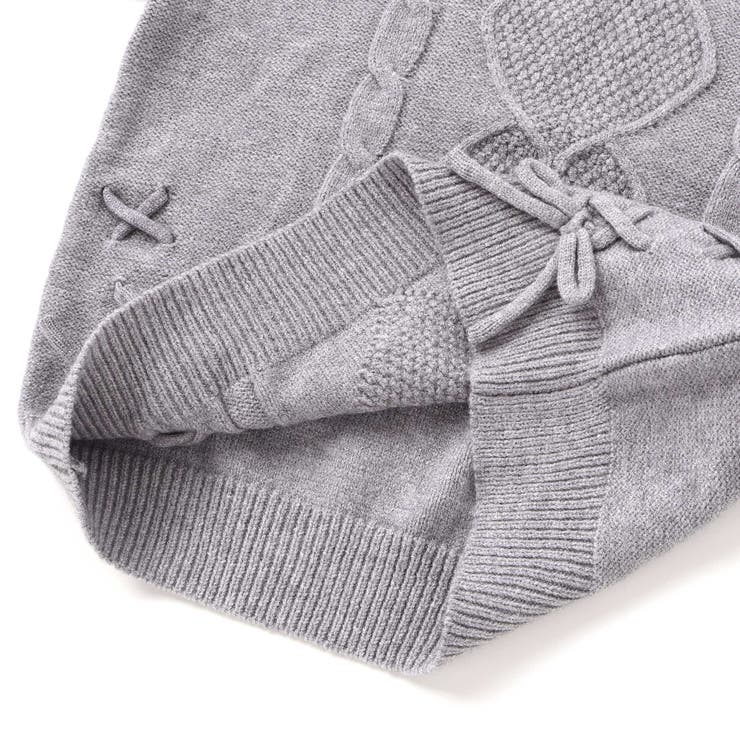 編み込みリボンハート柄 襟付きニットトップス | SLAP SLIP | 詳細画像15 