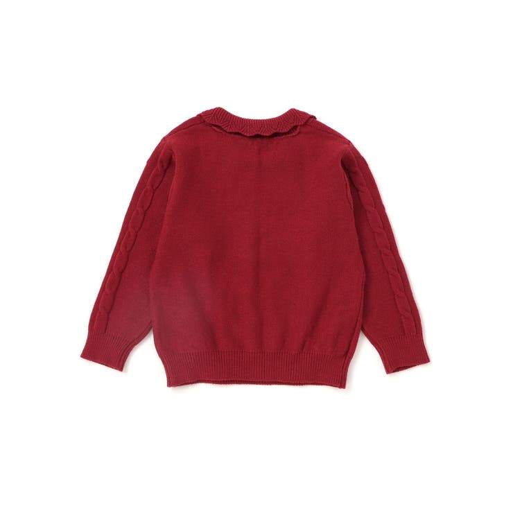 編み込みリボンハート柄 襟付きニットトップス | SLAP SLIP | 詳細画像7 