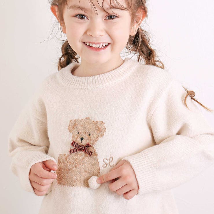 ウマクマネコアニマルモチーフニットトップス(80~130cm) | SLAP SLIP | 詳細画像5 