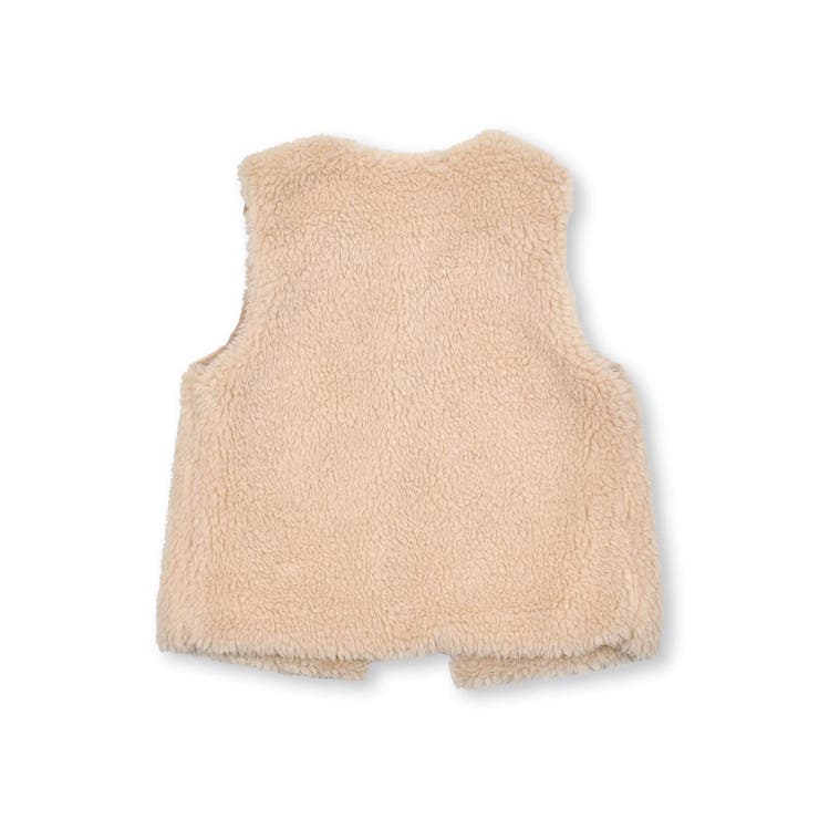 肩リボンチェック柄ファーボアベスト(80~130cm) | SLAP SLIP | 詳細画像14 