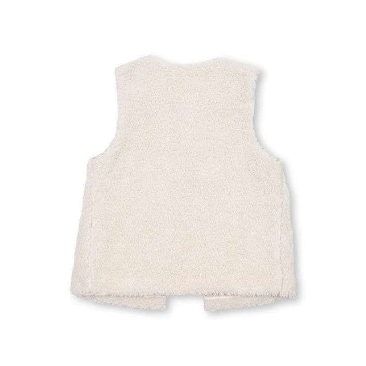 肩リボンチェック柄ファーボアベスト(80~130cm) | SLAP SLIP | 詳細画像6 