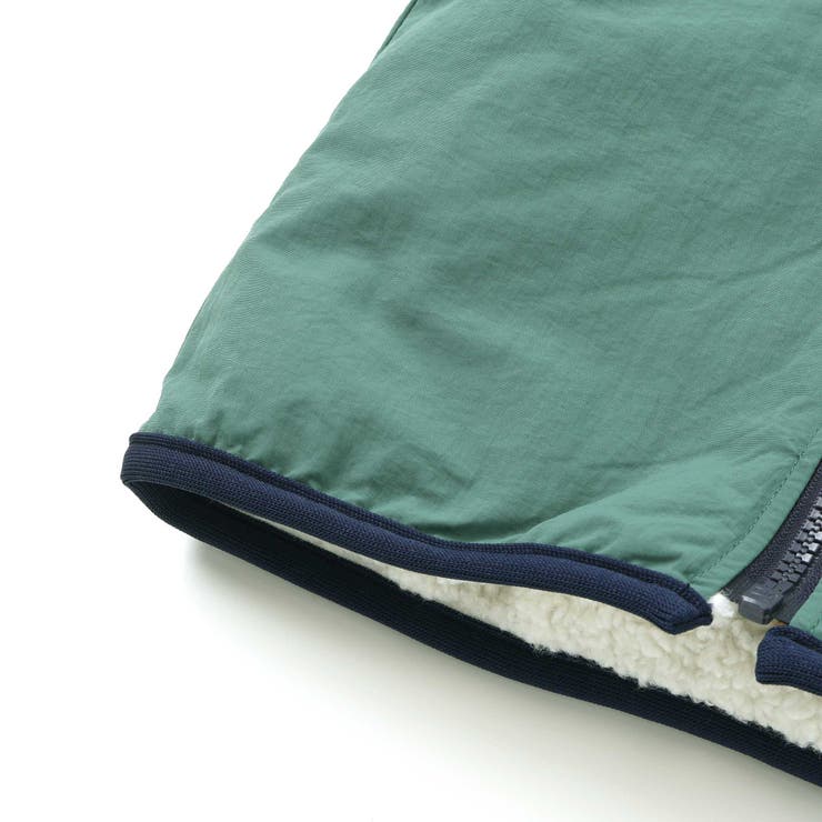 胸刺しゅうバイカラーリバーシブルボアベスト(80~130cm) | SLAP SLIP | 詳細画像19 