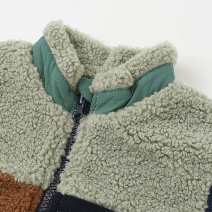 胸刺しゅうバイカラーリバーシブルボアベスト(80~130cm) | SLAP SLIP | 詳細画像21 