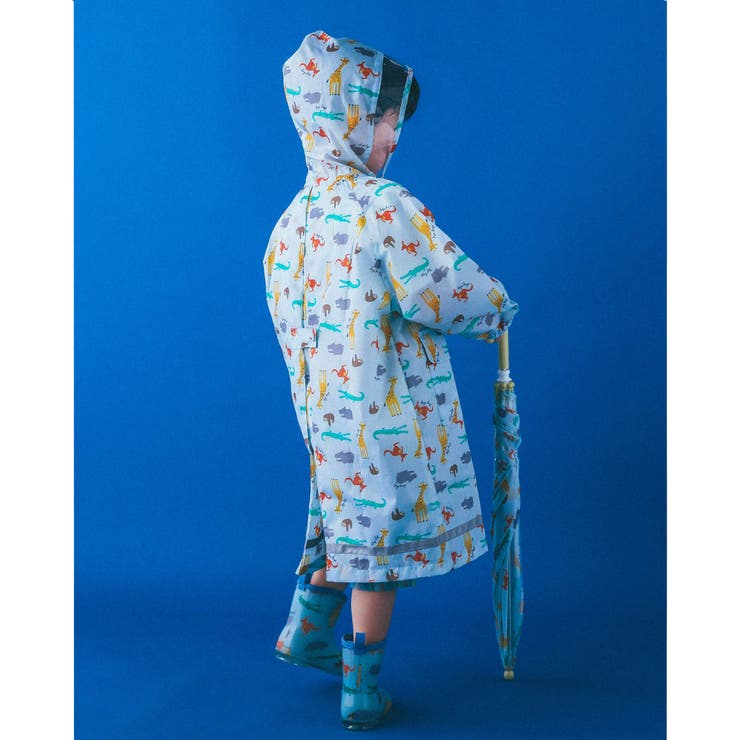 アニマル | ケース付き 総柄 レインコート (95~135cm) | SLAP SLIP