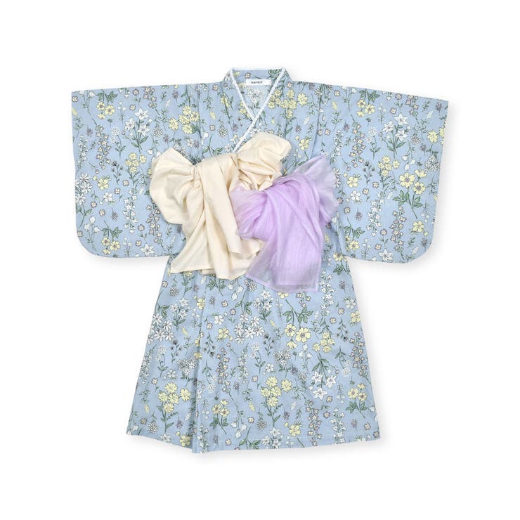 【お揃い】花火レモン花柄襟レースプルオーバー浴衣+帯セット(90~140cm) | SLAP SLIP | 詳細画像20 