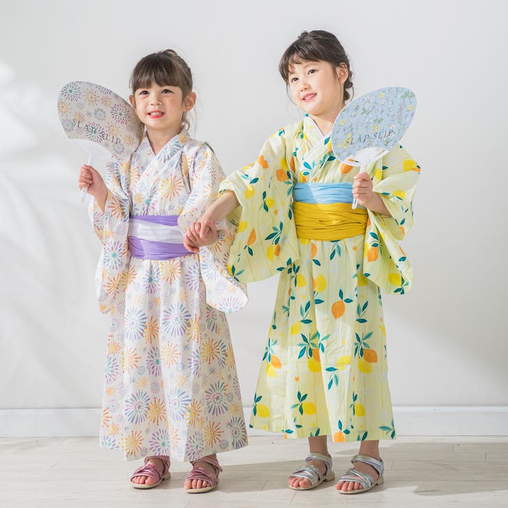 甚平 浴衣 花火 着物 和服 ささげ 100 110