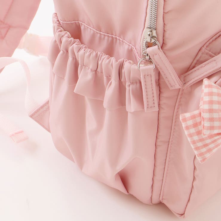 【お揃い】リボンチャーム付き無地いろいろモチーフ柄リュック(M~L) | SLAP SLIP | 詳細画像10 