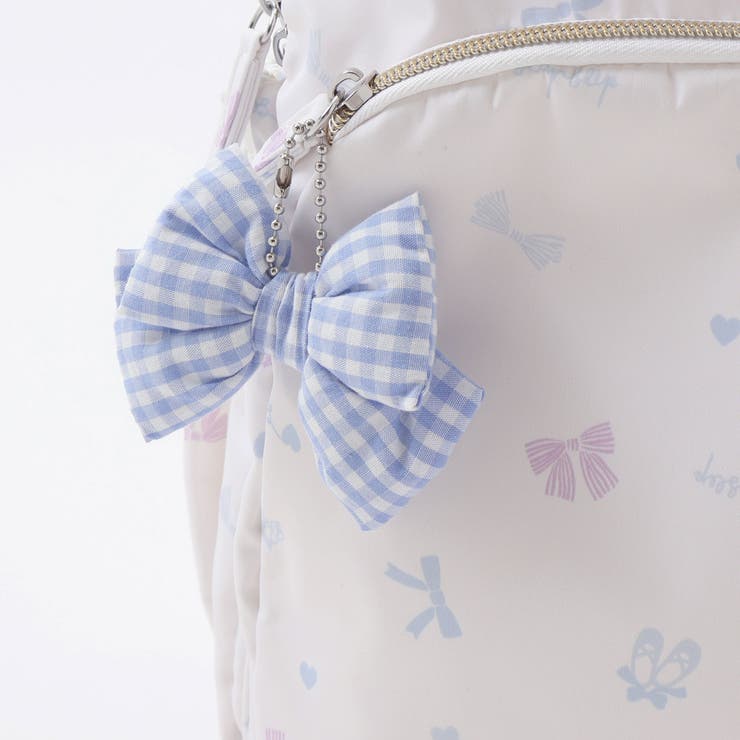 【お揃い】リボンチャーム付き無地いろいろモチーフ柄リュック(M~L) | SLAP SLIP | 詳細画像17 