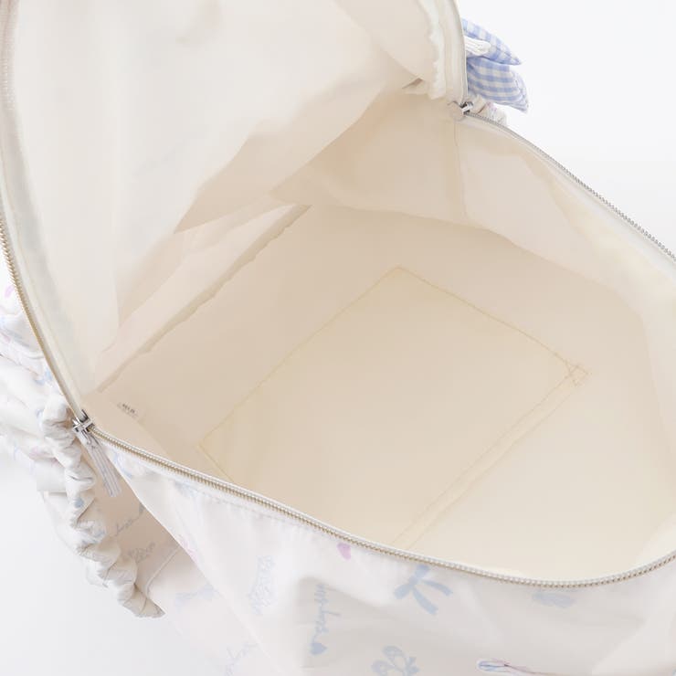 【お揃い】リボンチャーム付き無地いろいろモチーフ柄リュック(M~L) | SLAP SLIP | 詳細画像18 