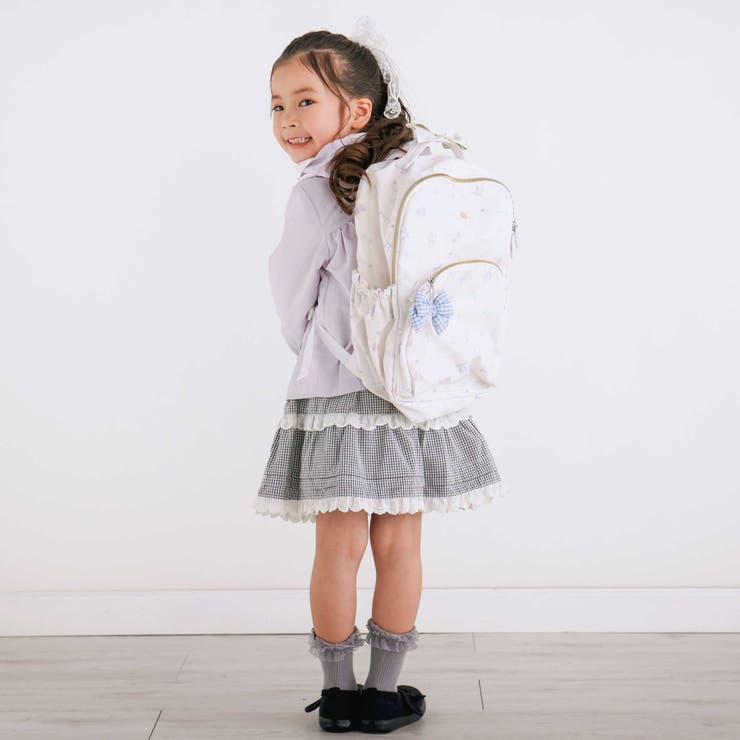 【お揃い】リボンチャーム付き無地いろいろモチーフ柄リュック(M~L) | SLAP SLIP | 詳細画像3 