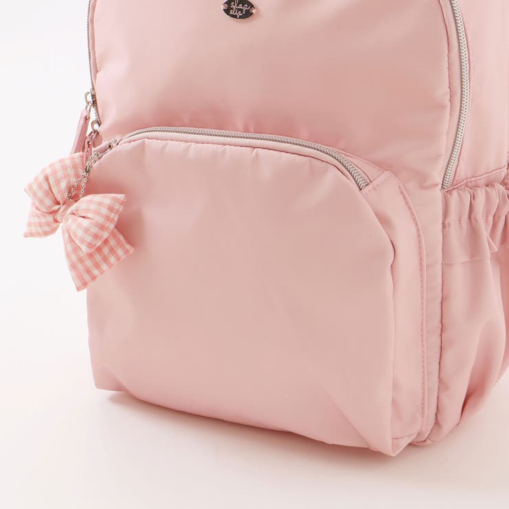 【お揃い】リボンチャーム付き無地いろいろモチーフ柄リュック(M~L) | SLAP SLIP | 詳細画像8 