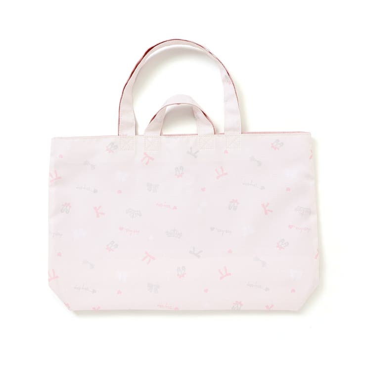 【お揃い】ハートポケット付きときめきモチーフ総柄リバーシブルレッスンバッグ | SLAP SLIP | 詳細画像11 