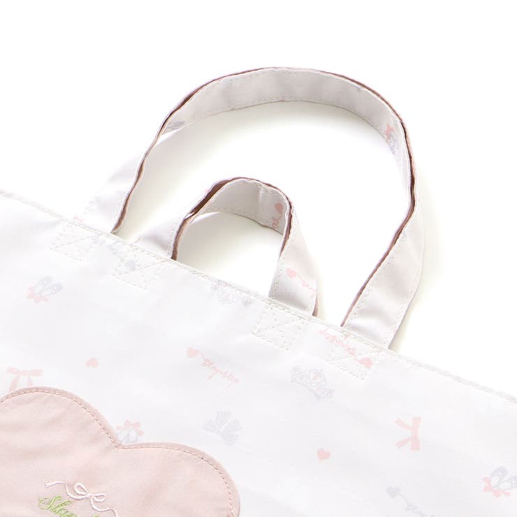 【お揃い】ハートポケット付きときめきモチーフ総柄リバーシブルレッスンバッグ | SLAP SLIP | 詳細画像14 
