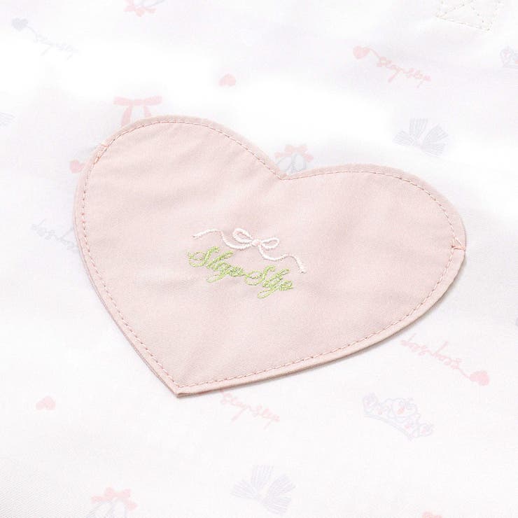 【お揃い】ハートポケット付きときめきモチーフ総柄リバーシブルレッスンバッグ | SLAP SLIP | 詳細画像15 