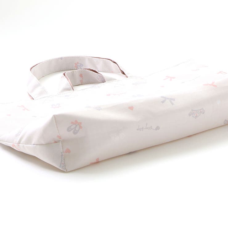 【お揃い】ハートポケット付きときめきモチーフ総柄リバーシブルレッスンバッグ | SLAP SLIP | 詳細画像17 