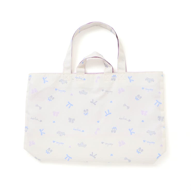 【お揃い】ハートポケット付きときめきモチーフ総柄リバーシブルレッスンバッグ | SLAP SLIP | 詳細画像7 