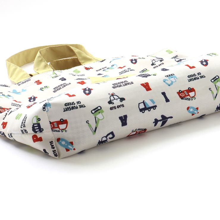 【お揃い】スターポケット付きはたらくくるま総柄リバーシブルレッスンバッグ | SLAP SLIP | 詳細画像13 