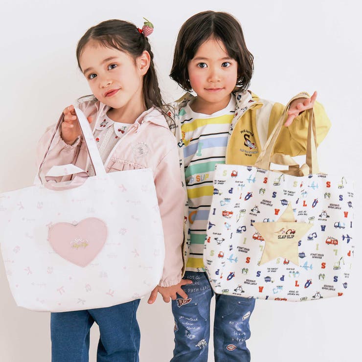 【お揃い】スターポケット付きはたらくくるま総柄リバーシブルレッスンバッグ | SLAP SLIP | 詳細画像4 