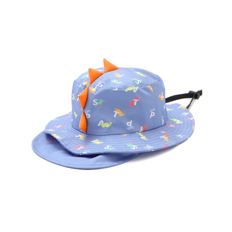 【UVカット】トゲトゲトサカ日よけ付き恐竜総柄サファリハット(50~54cm) | SLAP SLIP | 詳細画像9 
