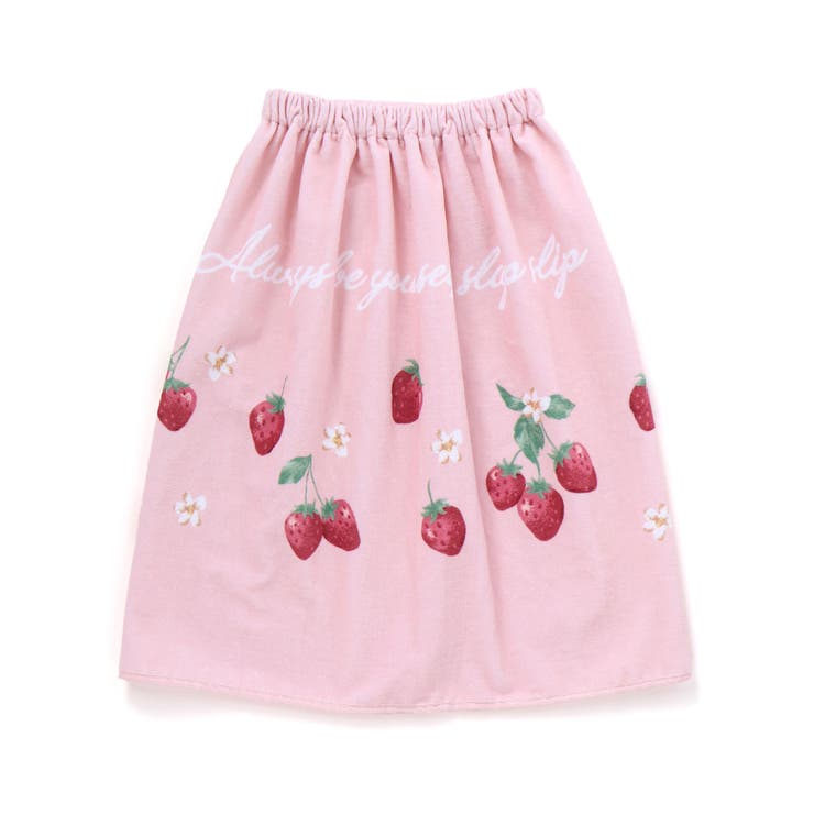 ピンク(イチゴ) | モチーフプリントラップタオル | SLAP SLIP